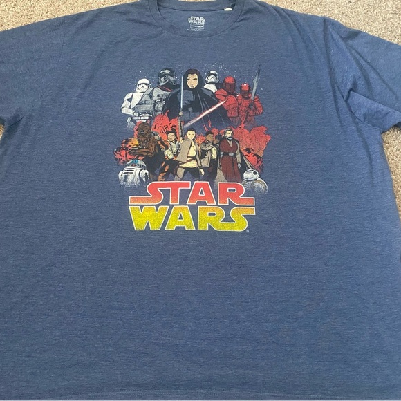 Star Wars Graphic T-Shirt in Blue 4XL - Picture 1 of 5